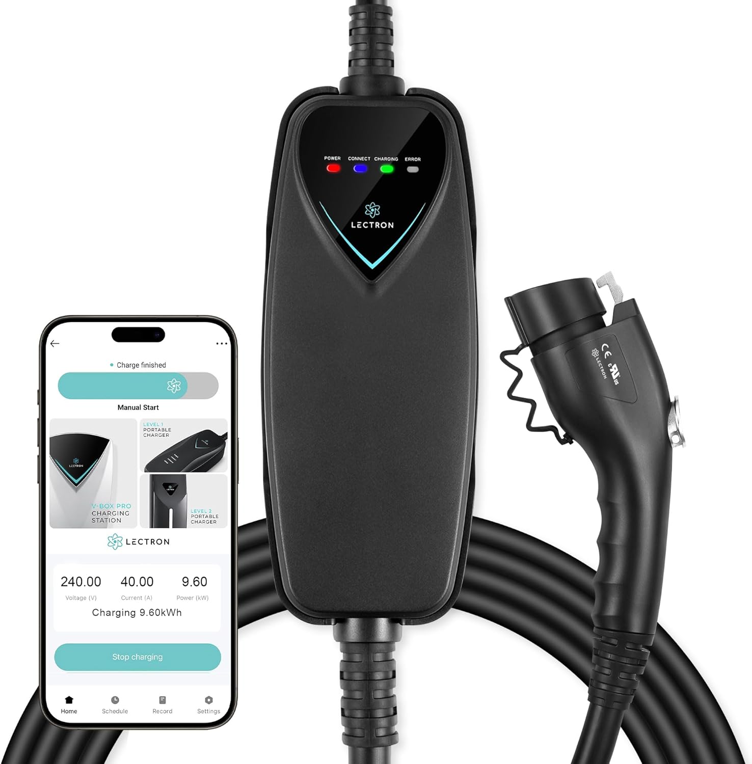 Lectron Level 2 J1772 Charger - Portable EV Charging Solution