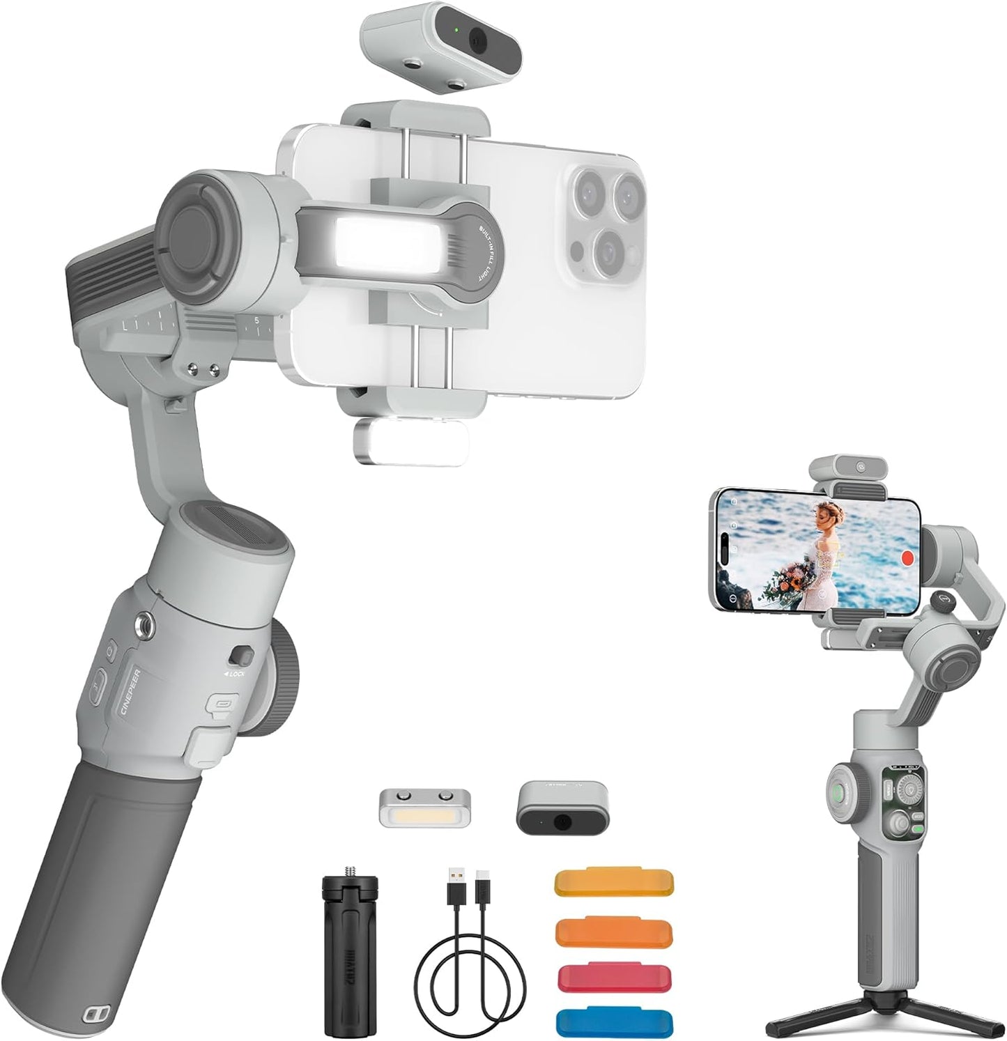 ZHIYUN CINEPEER Smooth 5E Gimbal Stabilizer for iPhone & Android