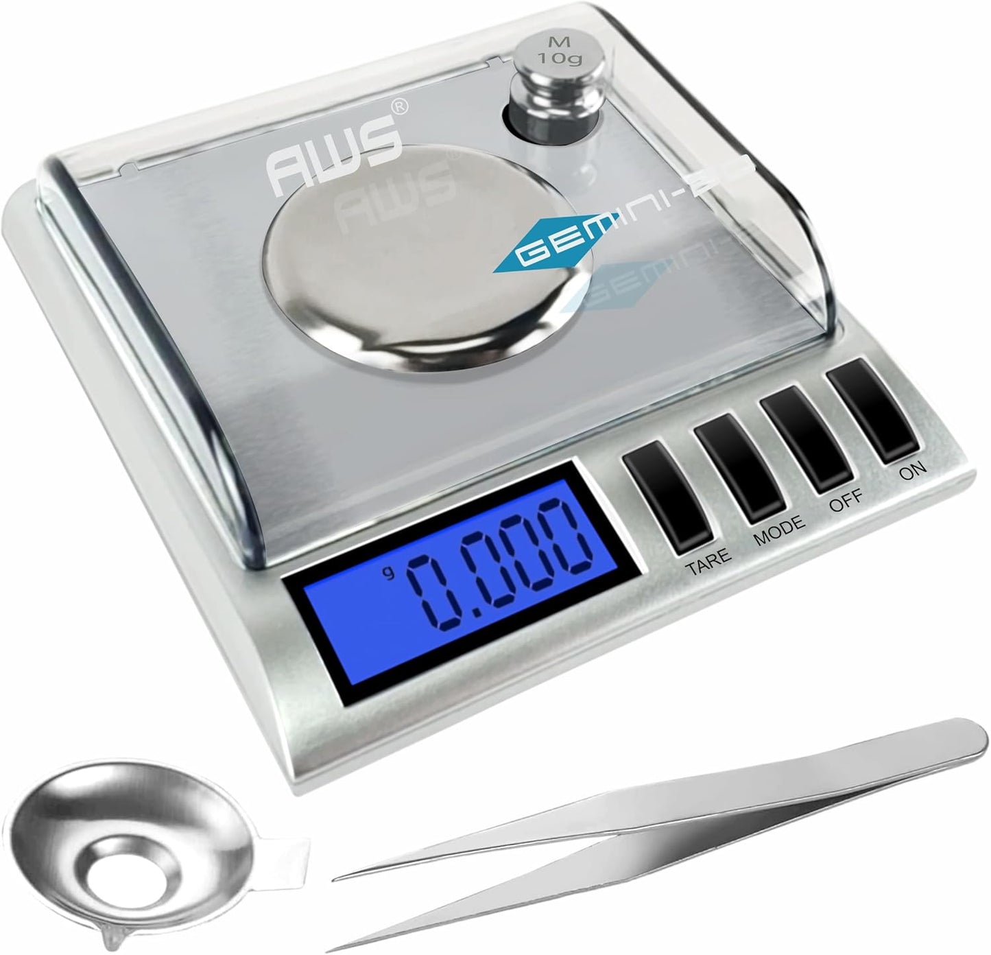 AWS Gemini-20 Milligram Scale for Jewelry and Lab Use