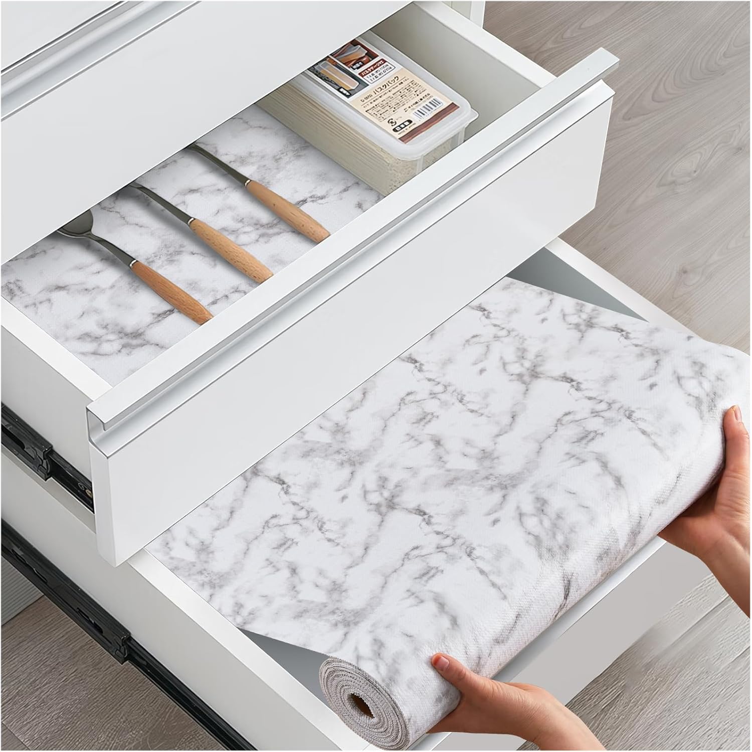 Non-Slip Kitchen Cabinet Liners for Drawers and Shelves