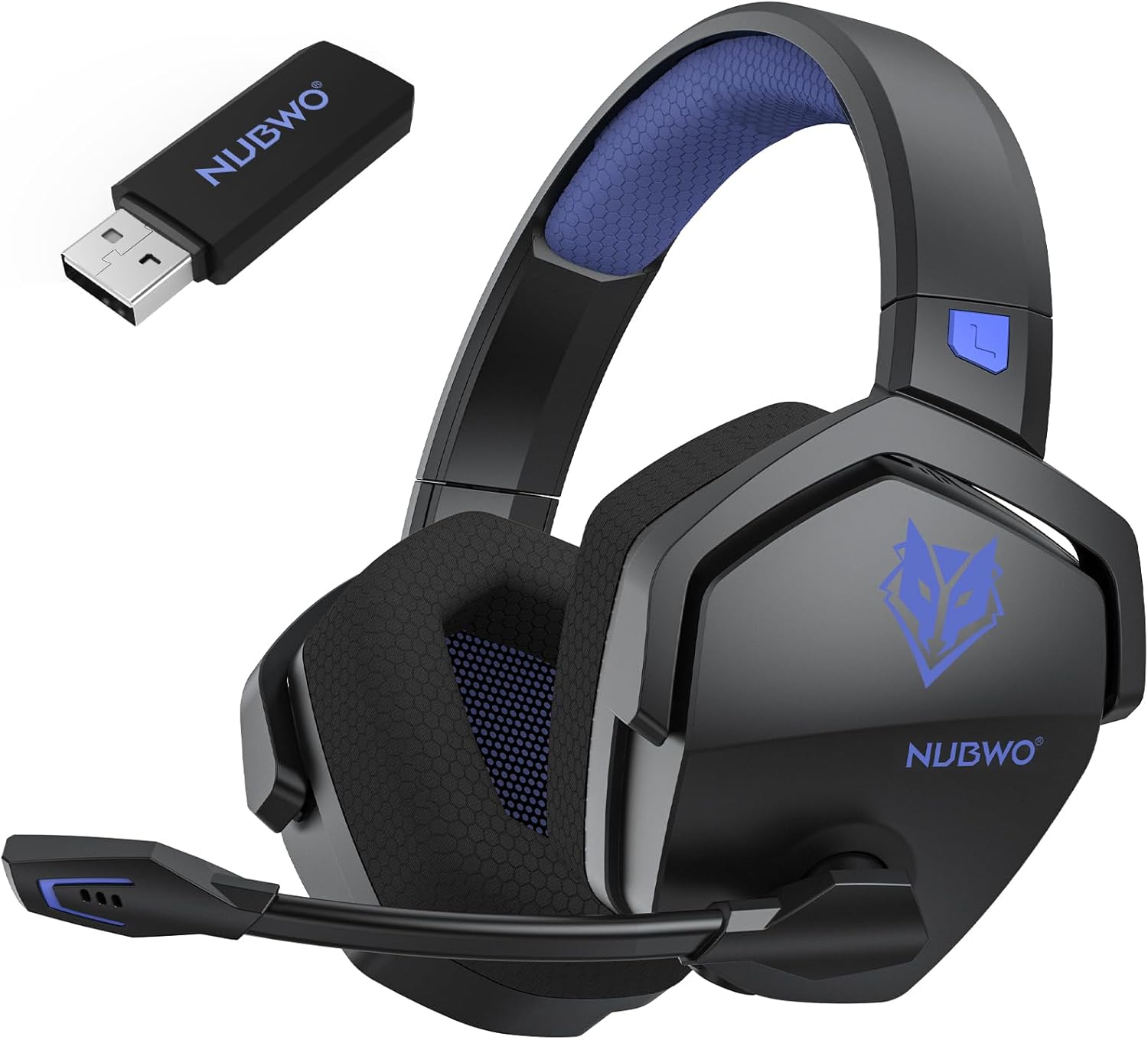 NUBWO Wireless Gaming Headset with Mic for All-Day Play