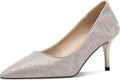Women's Stiletto Pointed Toe Pumps 2.6 in - Dressy Mid Heels