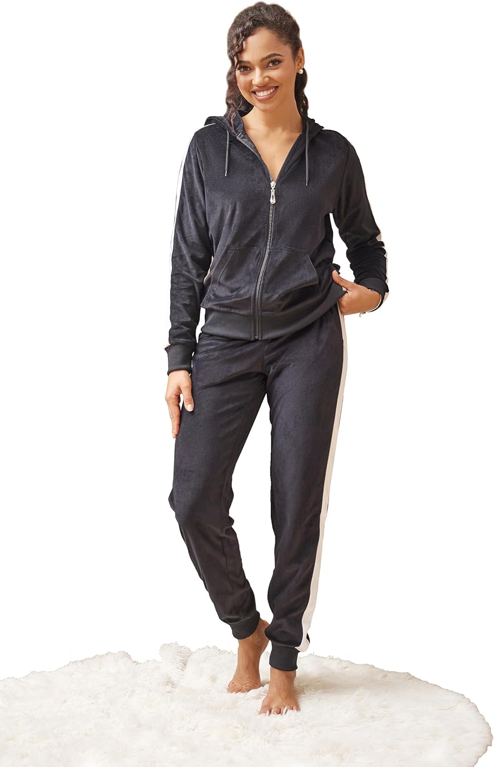 Yasumond Velour Tracksuit Womens Joggers Set for Activewear
