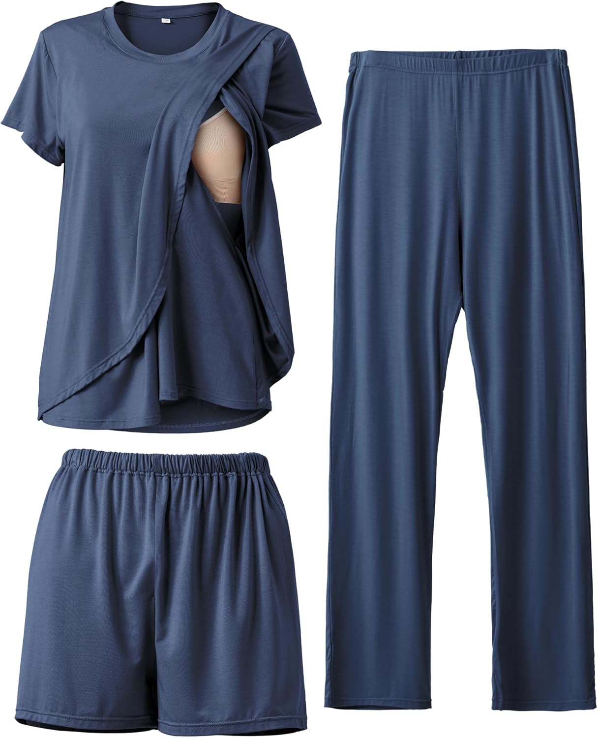 Postpartum Nursing Pajamas Set for Comfortable Breastfeeding