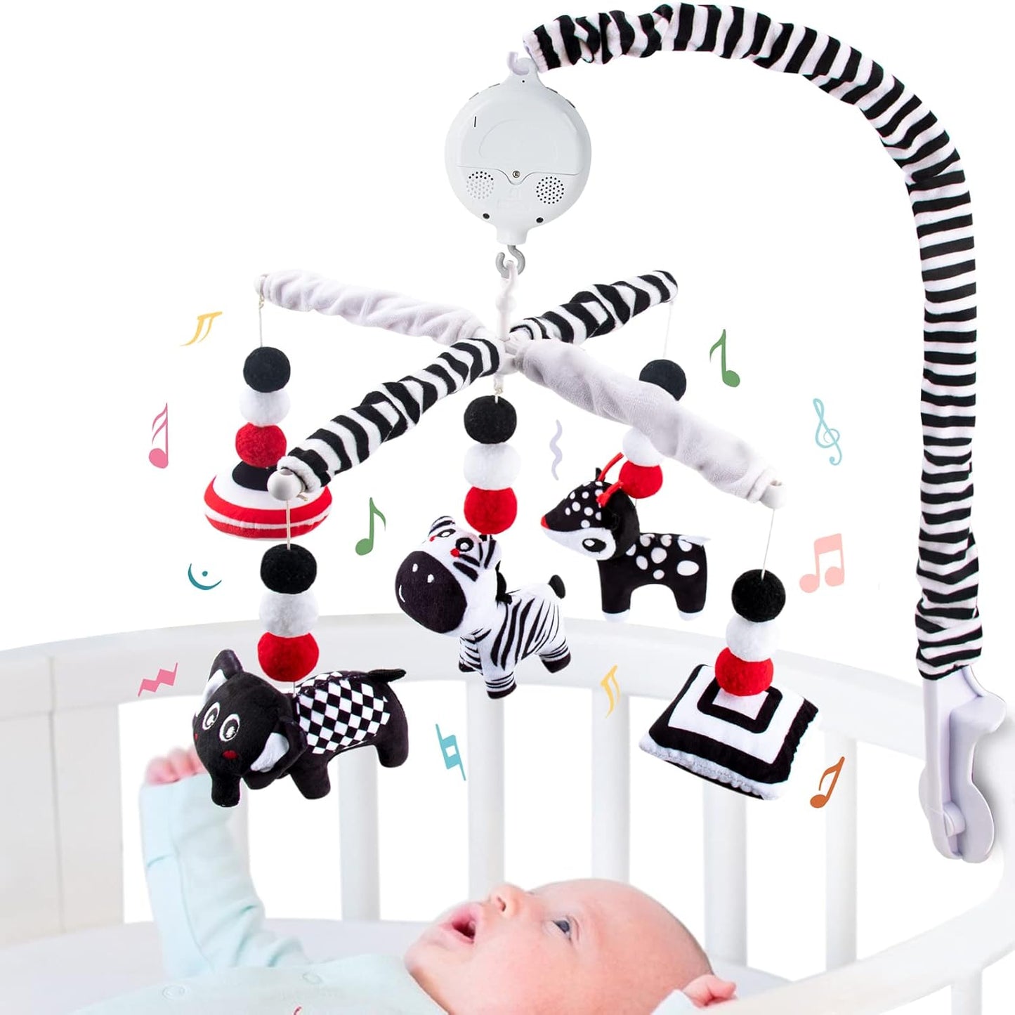 High Contrast Baby Mobile for Newborns