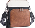 Vegan Leather Medium Crossbody Purse for Women - Wallet Bag