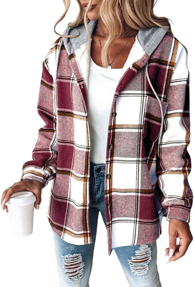 Womens Lightweight Casual Jacket with Fleece Lining for Comfort