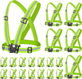 Reflective Vest Pack of 10 - High Visibility Running & Cycling Vest