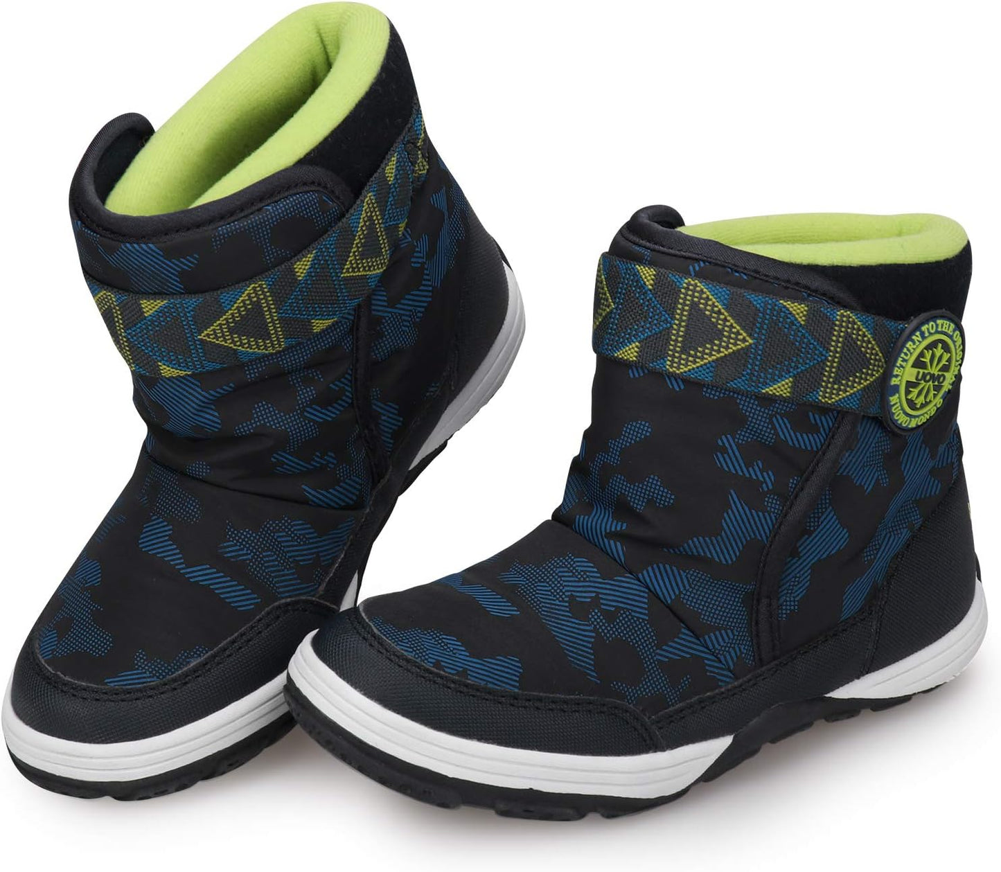 UOVO Boys Snow Boots Waterproof Winter Boots for Kids Outdoor