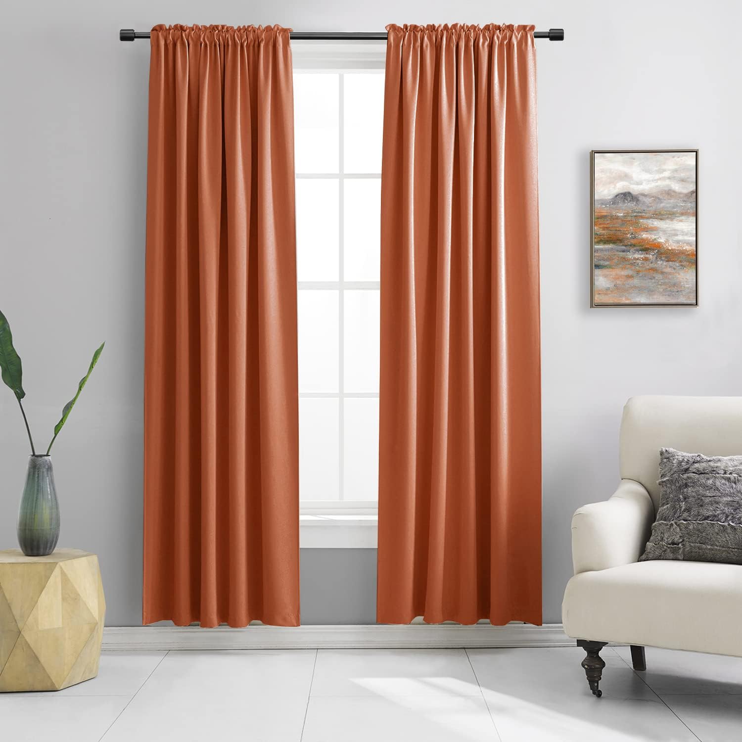 DONREN 90 Inches Long Blackout Curtains for Maximum Privacy