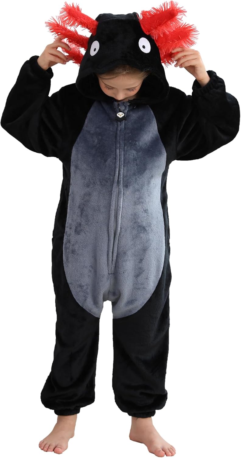 Unisex Children Animal Axolotl Onesie for Halloween Fun