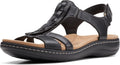 Clarks womens Laurieann Kay tan leather sandals - Comfort and Flex