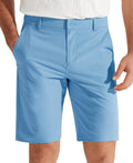 Libin Mens Golf Shorts 9 in Flat Front Hybrid Short - Lightweight