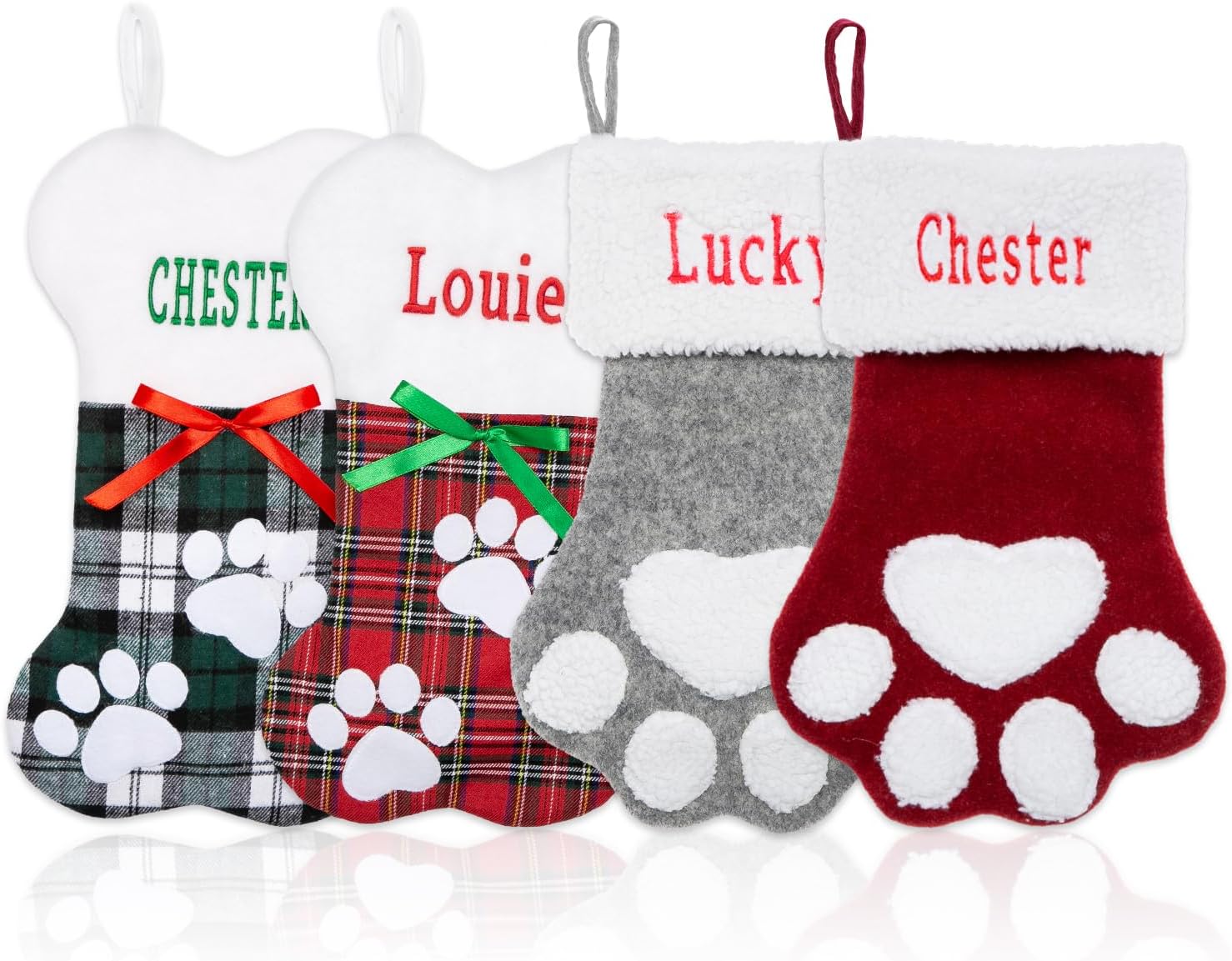 Personalized Christmas Stockings for Dogs and Cats - Custom Name