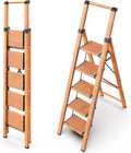 WOA WOA 5 Step Ladder - Foldable Aluminum Step Stool for Home