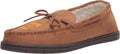Mens NCAA College Team Logo Moccasin Slippers - Warm Embroidered