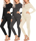 Ekouaer Thermal Underwear for Women Long Johns Cold Weather