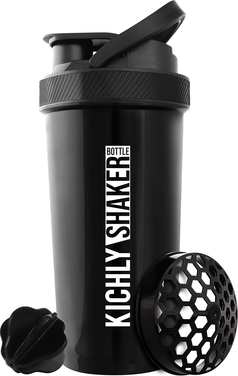 KICHLY Protein Shaker Bottle - 28oz Twist & Lock for Convenient Workouts