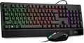 Rii RGB Gaming Keyboard & Mouse Combo: Mechanical Feel, Backlit, Ergonomic for Windows