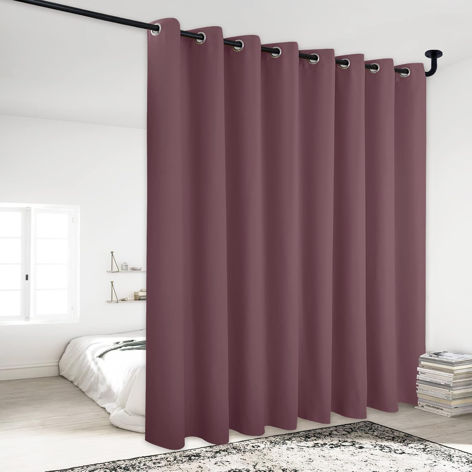 NICETOWN Lower Noise Room Divider Curtain for Elegant Spaces