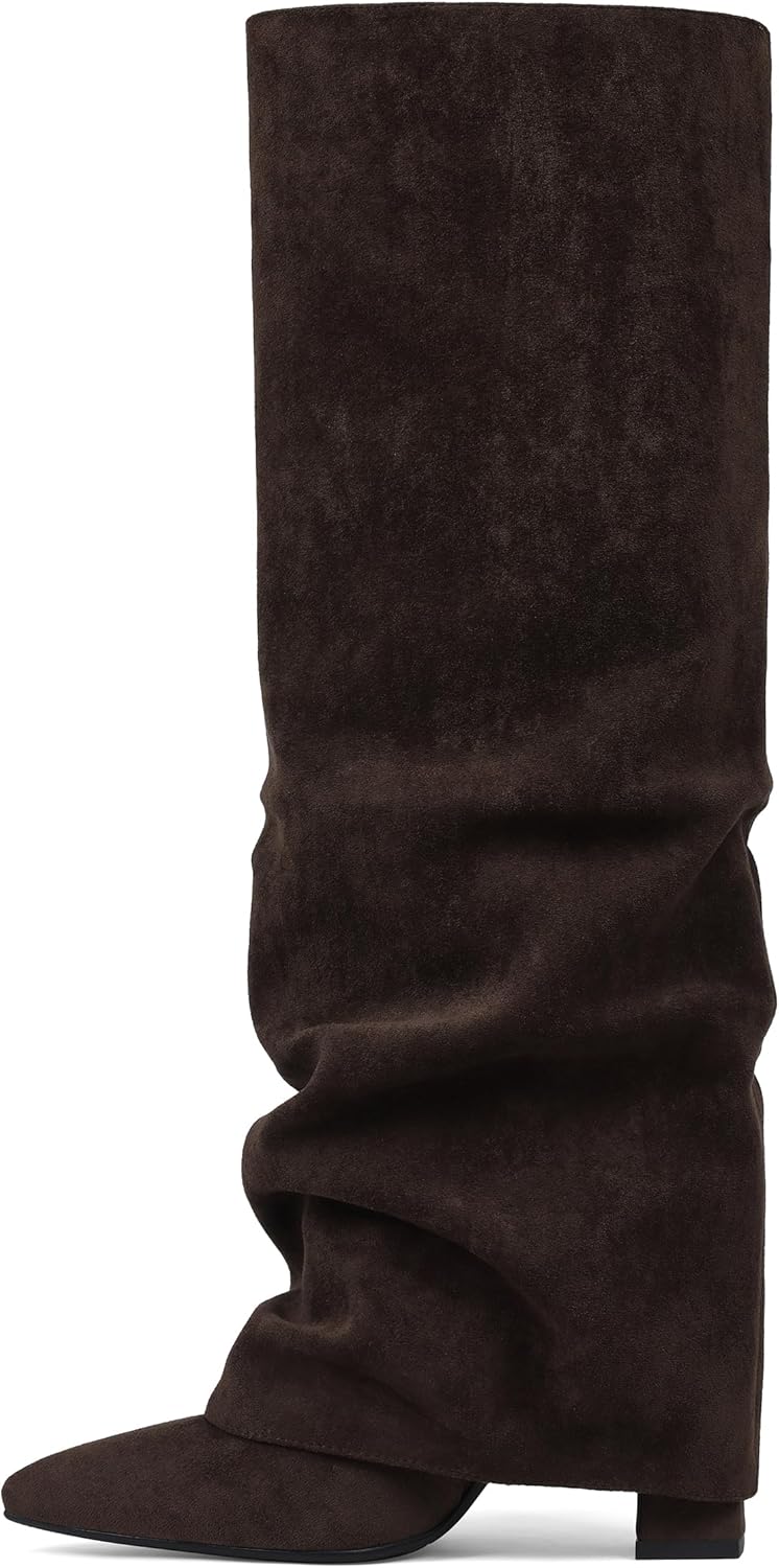 SaraIris Women's Slouchy Knee High Boots - Stylish and Comfortable