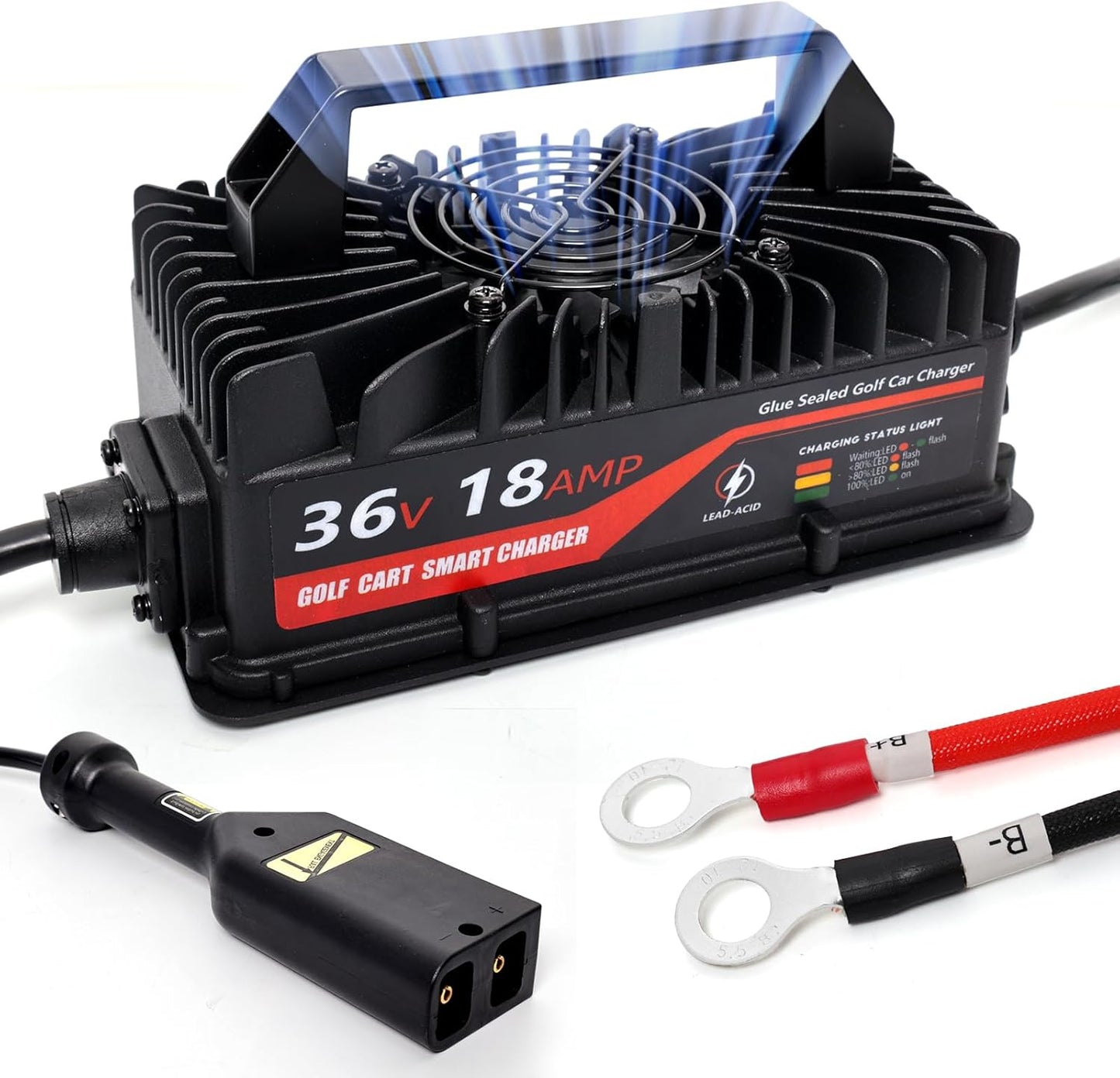 Fast Charging for EZGO TXT Golf Carts | 36V 18A Charger | Lead-Acid Battery Optimized