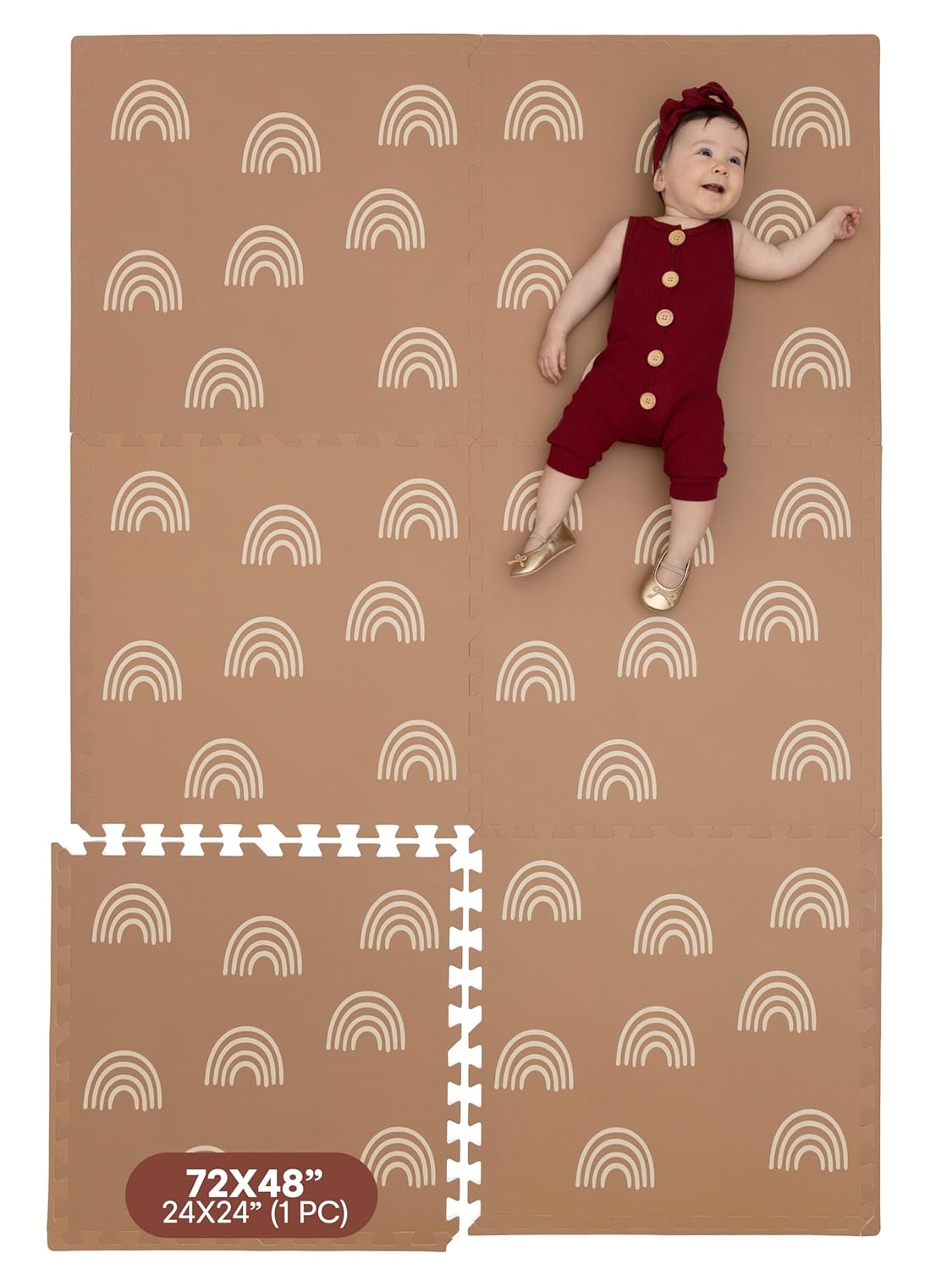 Childlike Behavior Baby Play Mat - Soft Waterproof Tummy Time