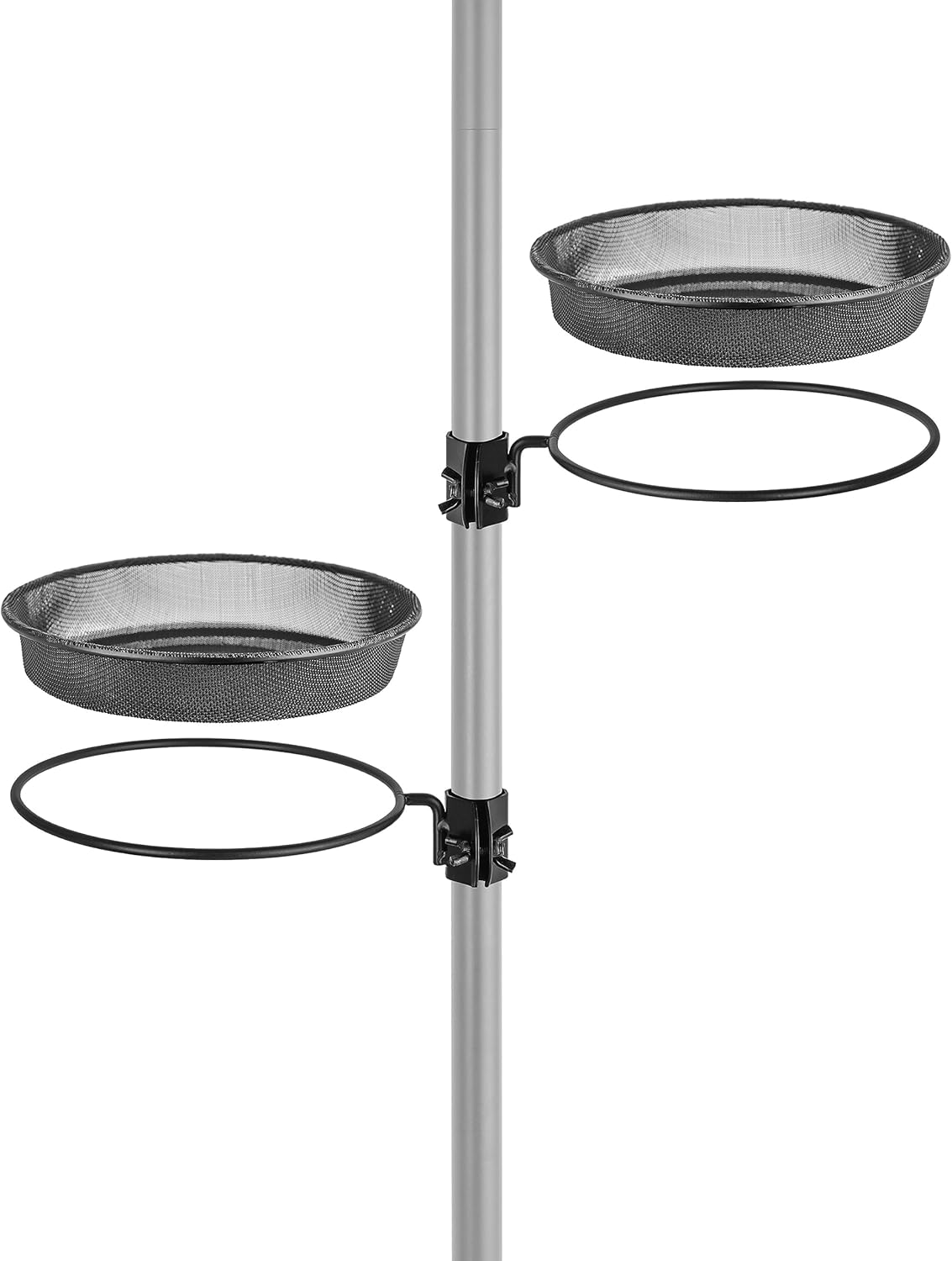 iBorn Bird Feeders Station Mesh Tray and Ring for Outdoor Use
