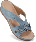 Ecetana Sandals for Women Wedge Slides Platform Shoes - All Day