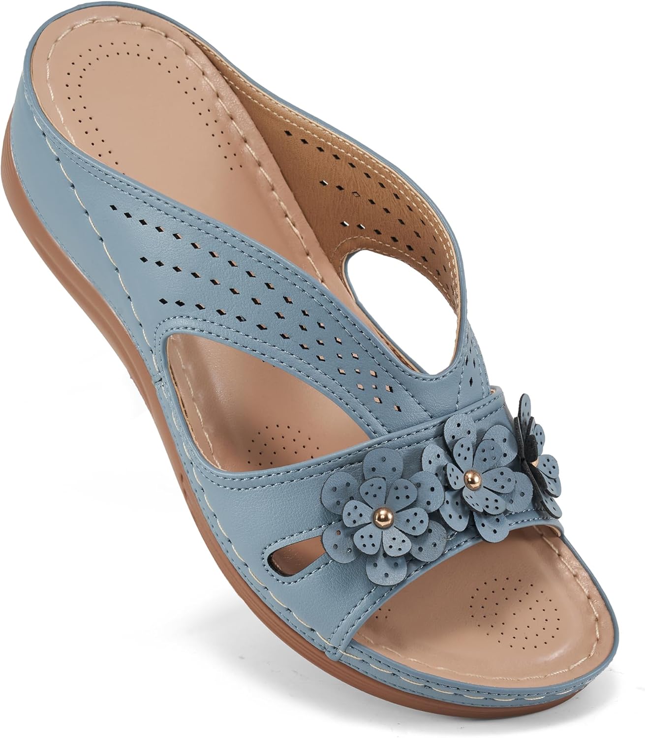 Ecetana Sandals for Women - Stylish Wedge Platform Shoes