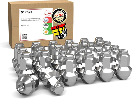 M14x2 Thread OEM Style Lug Nuts 24 Pcs for Ford and Lincoln