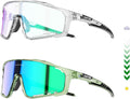 KAPVOE Photochromic Cycling Glasses for Men - HD Bike Sunglasses K76
