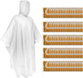 SaphiRose Disposable Rain Ponchos Emergency Clear Poncho - Pack of 100