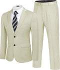 Stylish COOFANDY Men's Two Piece Suit for Formal Events and Weddings