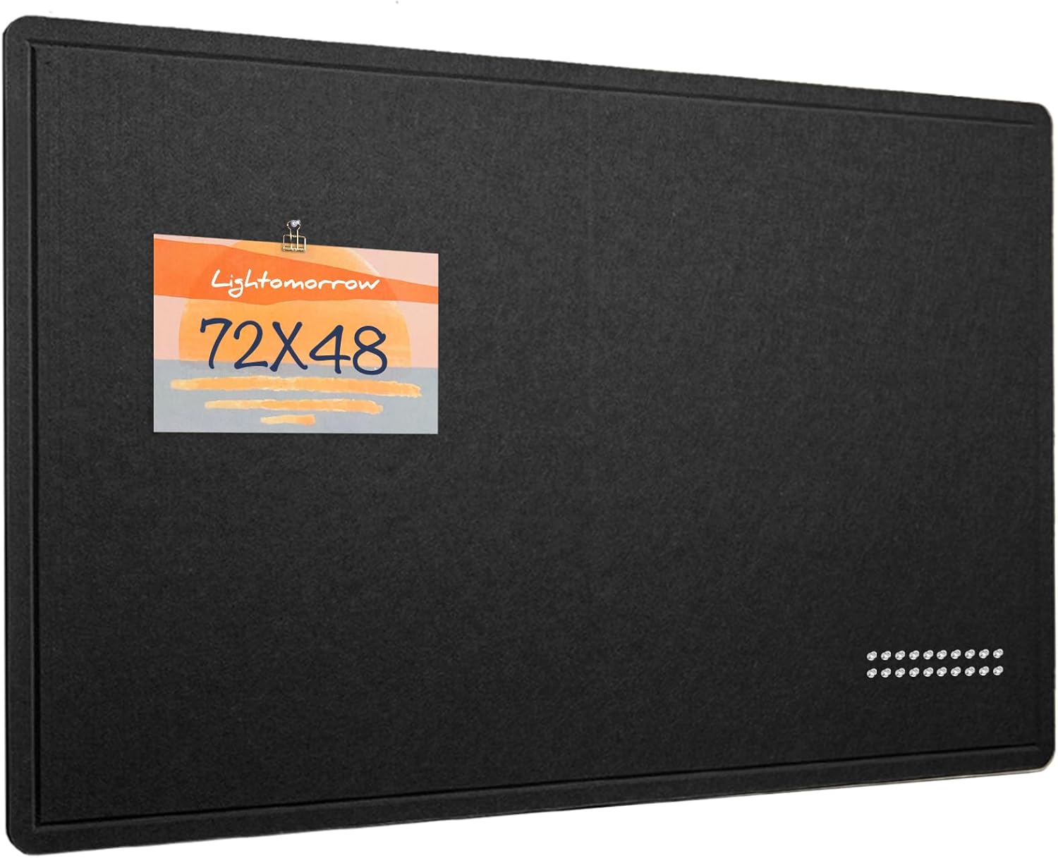 Large Bulletin Board - 72 x 48 Inches, Stylish Felt Pin Board
