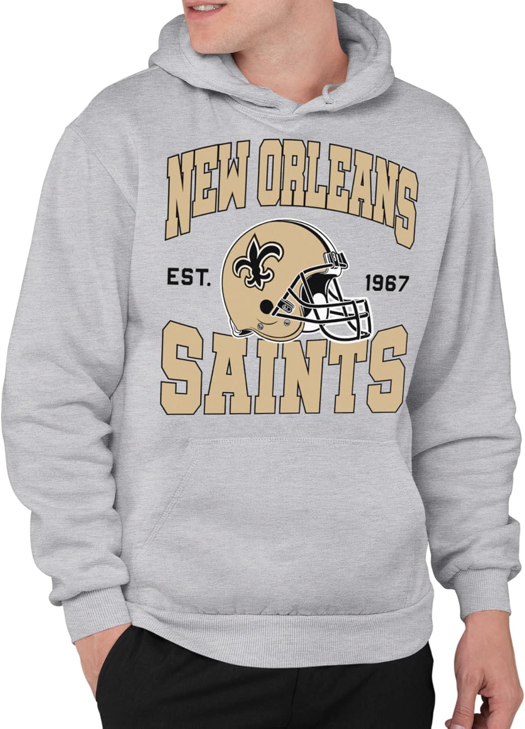 New Orleans Saints Unisex Adult Pullover Hoodie - NFL Apparel