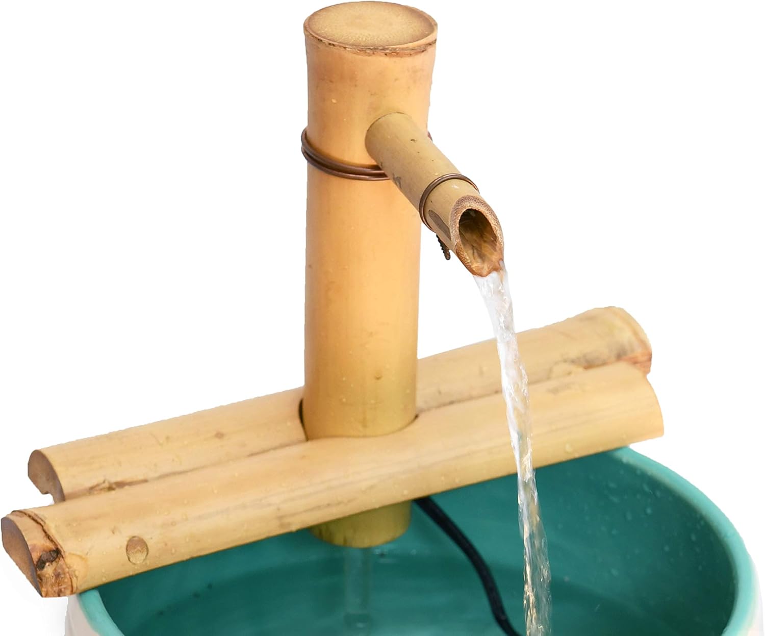 Bamboo Accents Zen Garden Water Fountain Kit for Tranquility