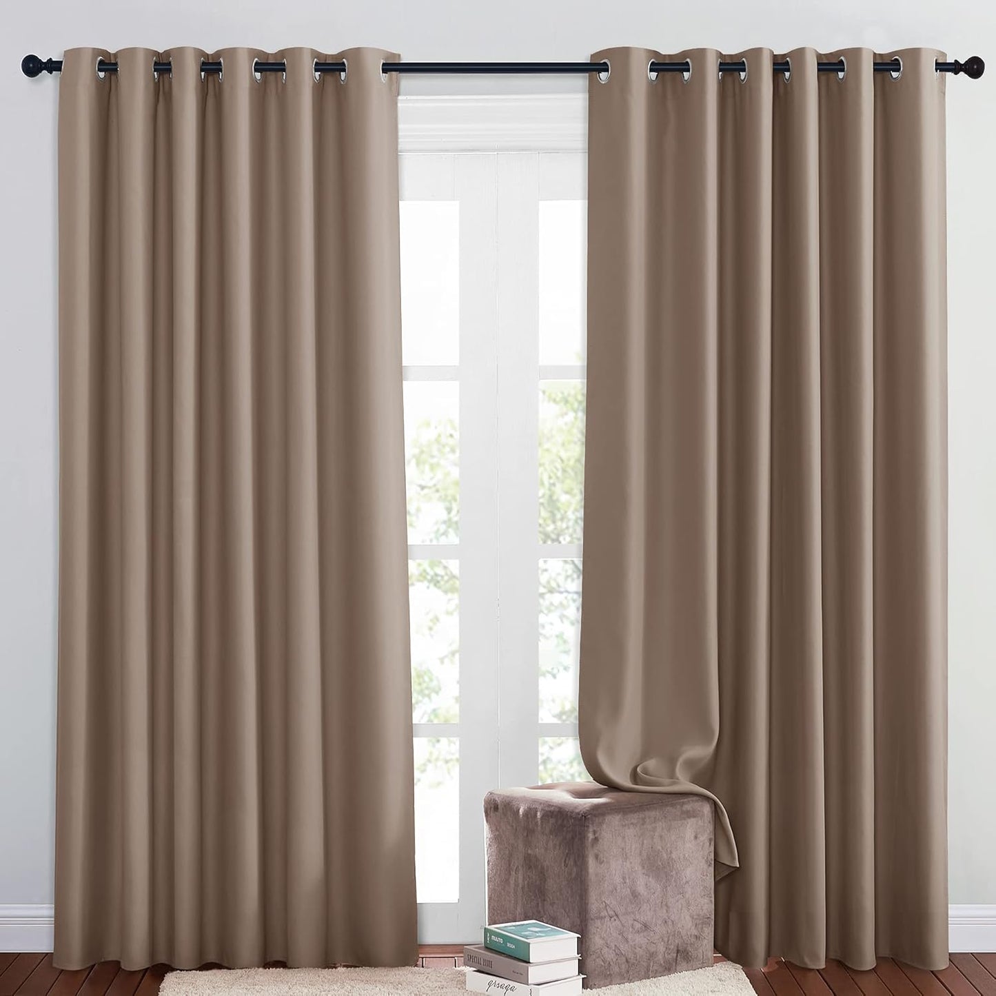 NICETOWN Insulated Blackout Curtains for Sliding Glass Door
