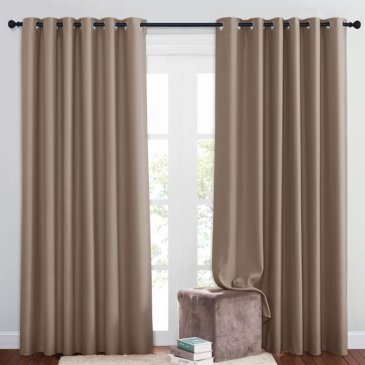 NICETOWN Insulated Blackout Curtains for Sliding Glass Door