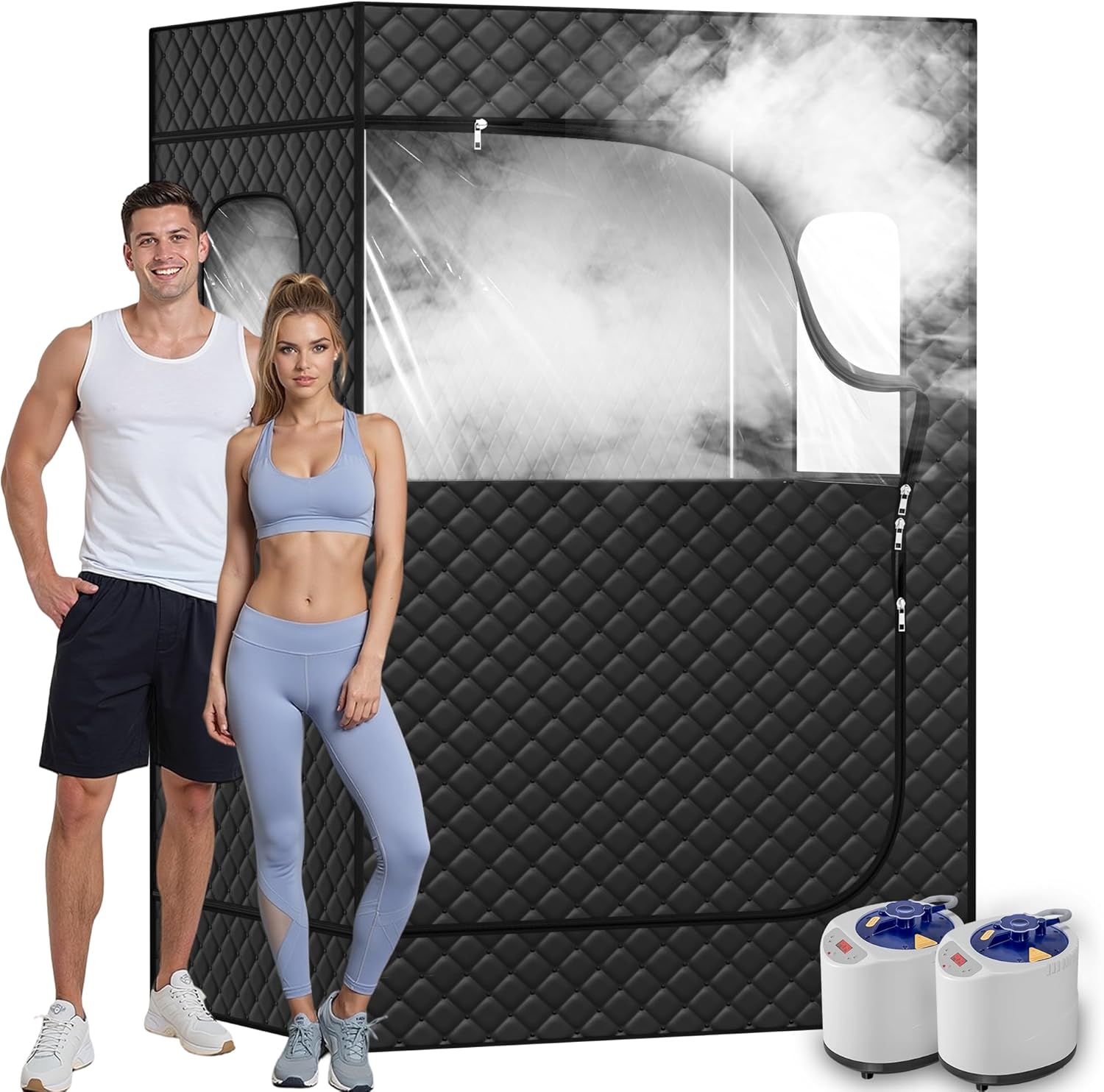 Manastin Portable 2 Person Sauna Set - Enjoy Full Body Relaxation Anytime!