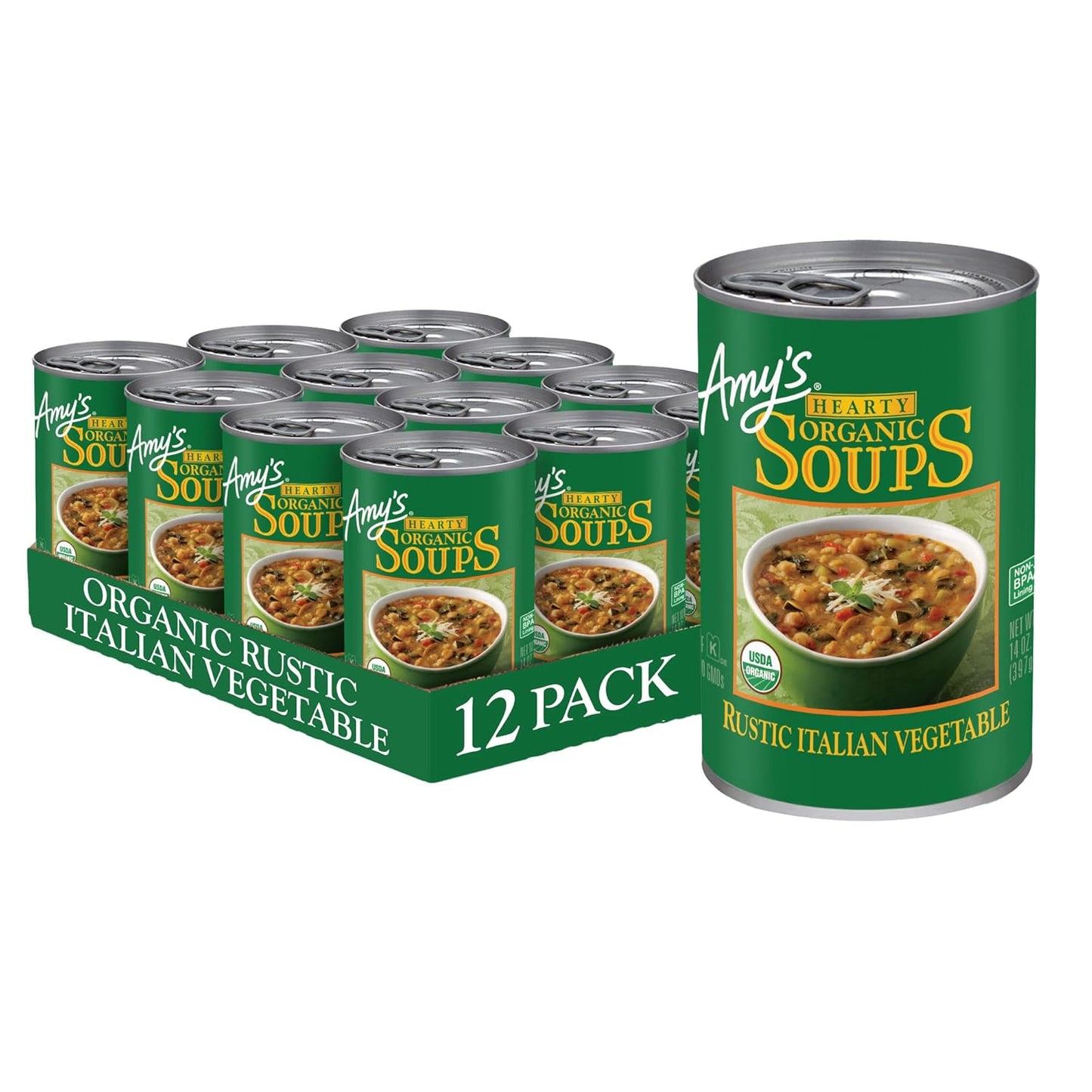 Amy's Organic Rustic Italian Vegetable Soup - Vegan & Gluten Free