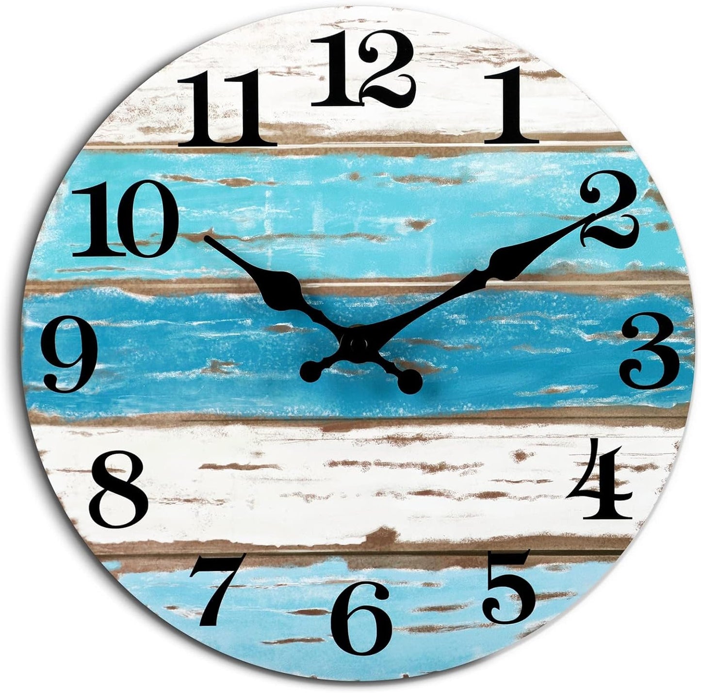 CHYLIN 18 Inch Beach Wall Clock for Coastal Home Decor