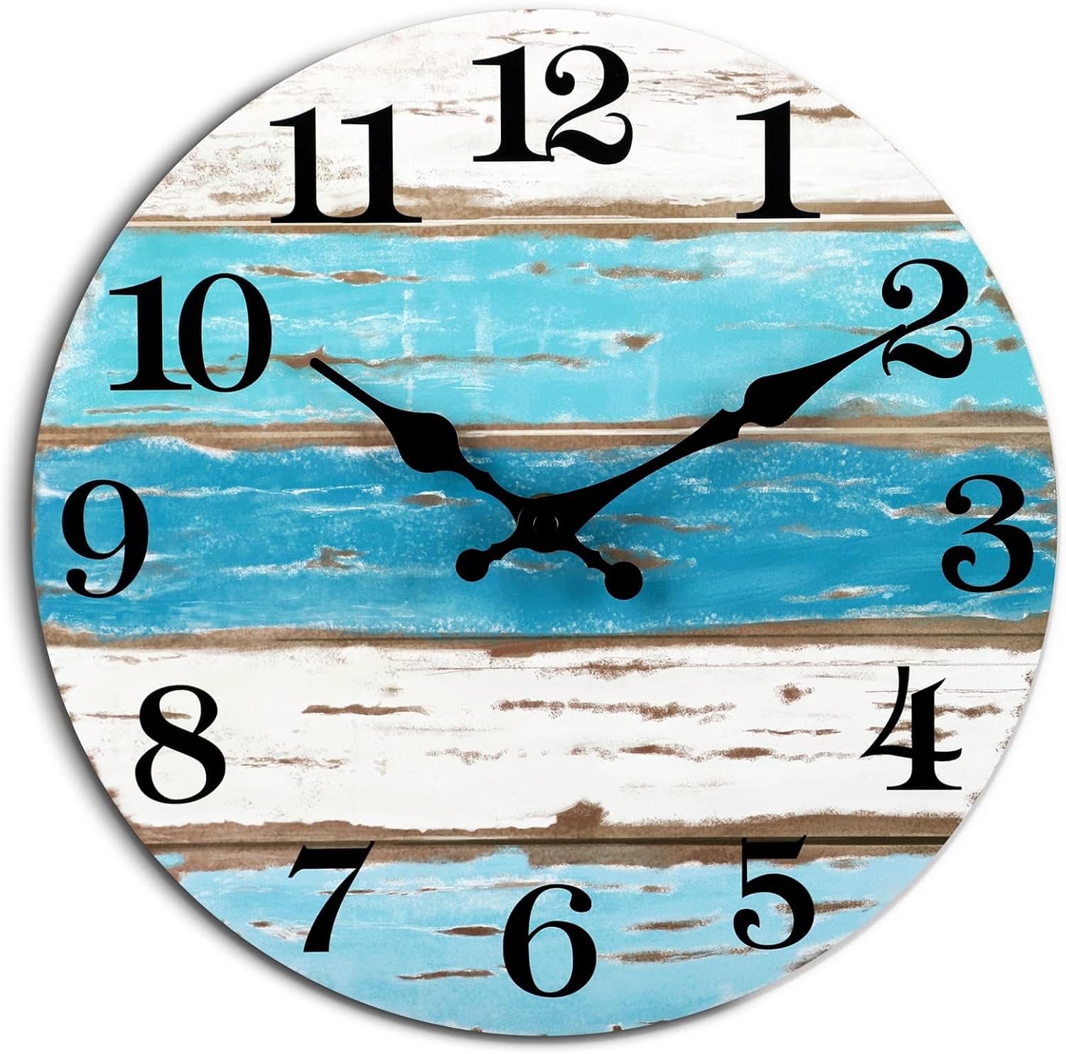 CHYLIN 18 Inch Beach Wall Clock for Coastal Home Decor