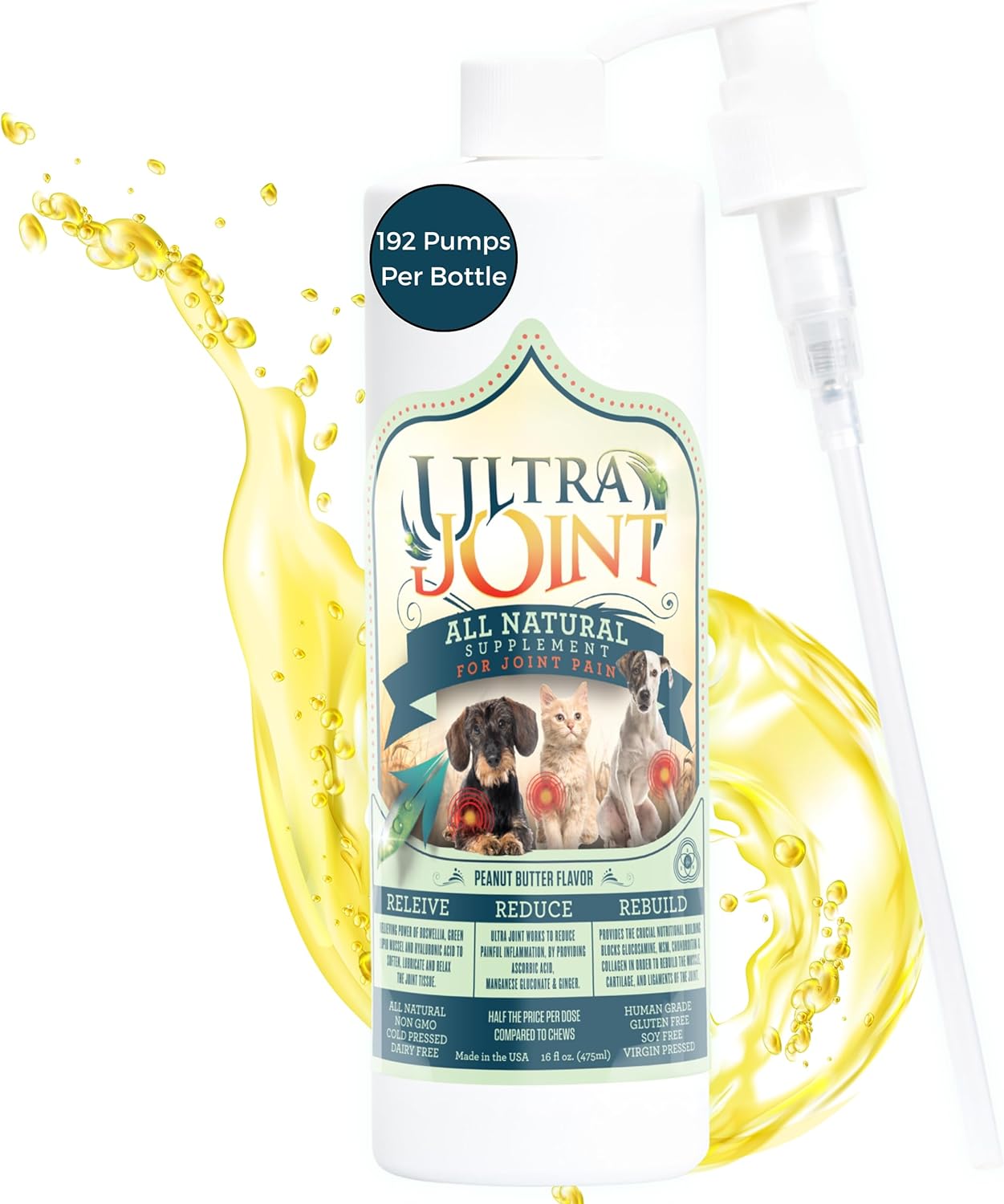 Ultra Joint Liquid Joint Support Supplement for Dogs & Cats