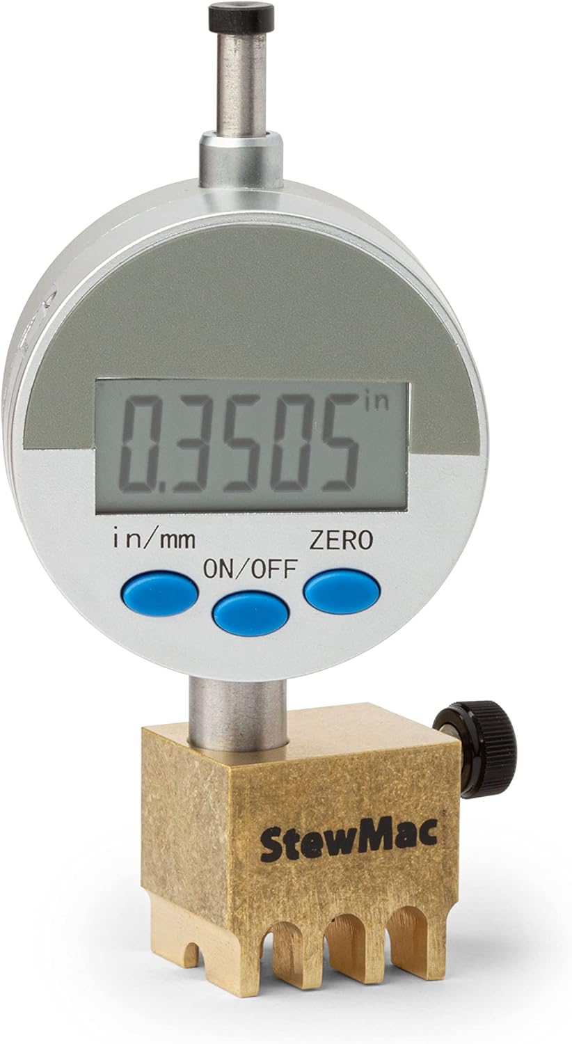 StewMac Digital Nut Slotting Gauge for Accurate Guitar Setup