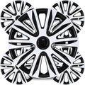 13 in Hubcaps Universal Wheel Rim Cover Set of 4 - Secure Snap-On Fit