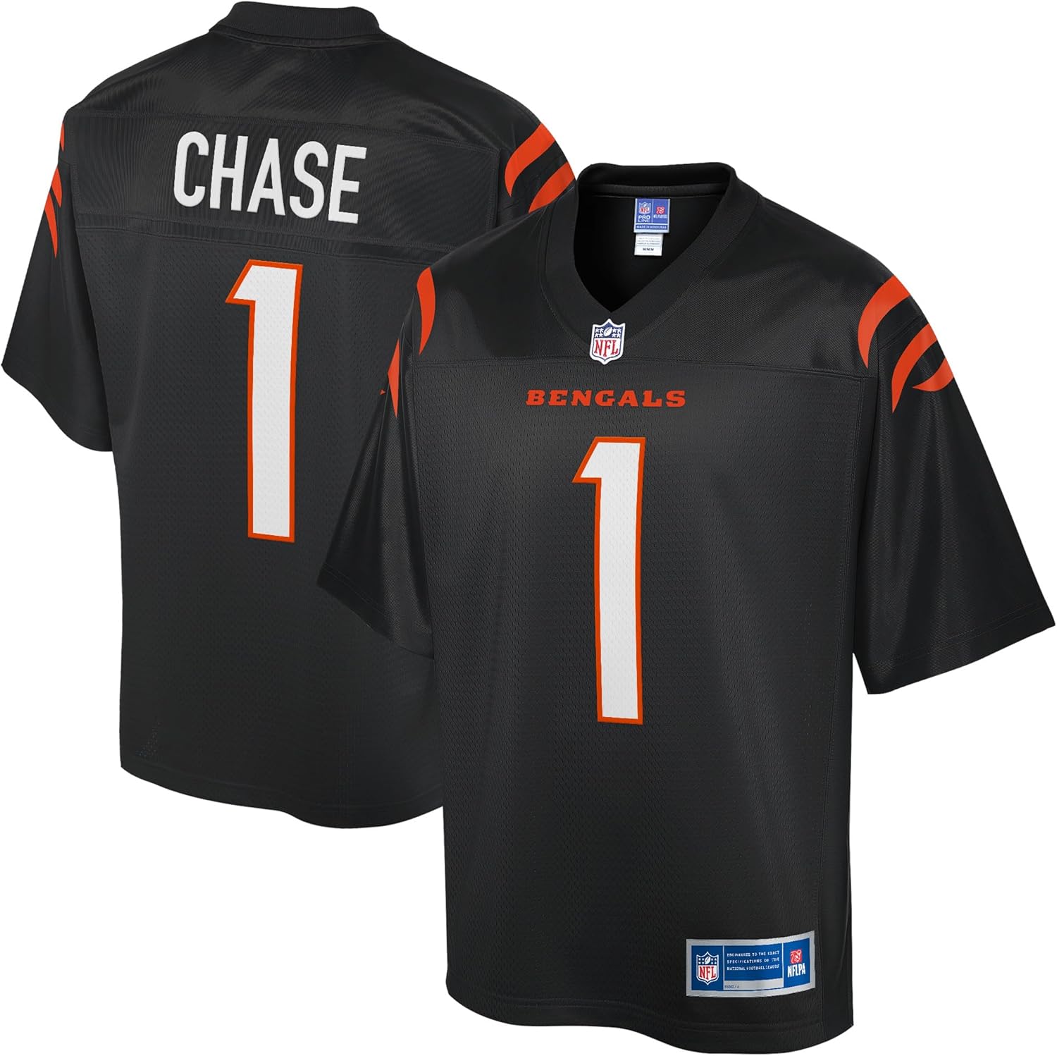 NFL PRO LINE Men's Ja'Marr Chase Black Bengals Replica Jersey