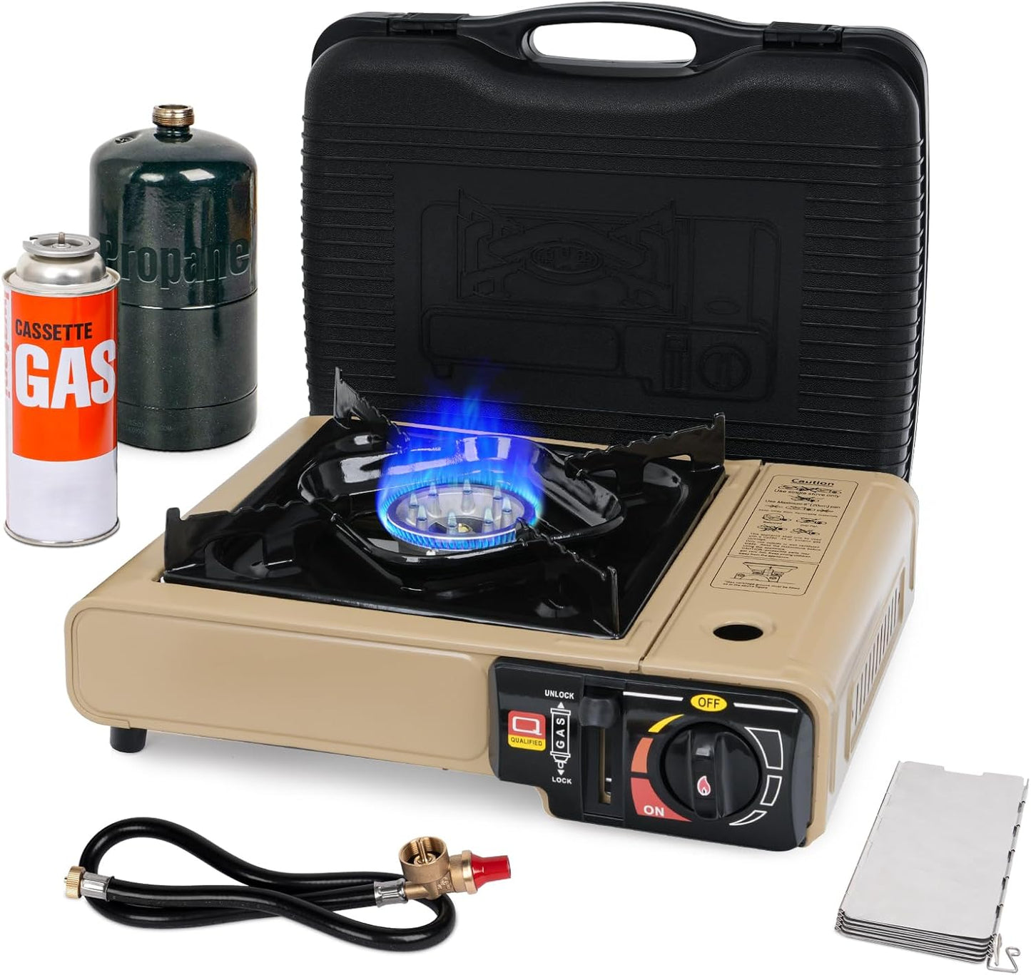 SHINESTAR Dual Fuel Camping Stove for Outdoor Cooking Needs