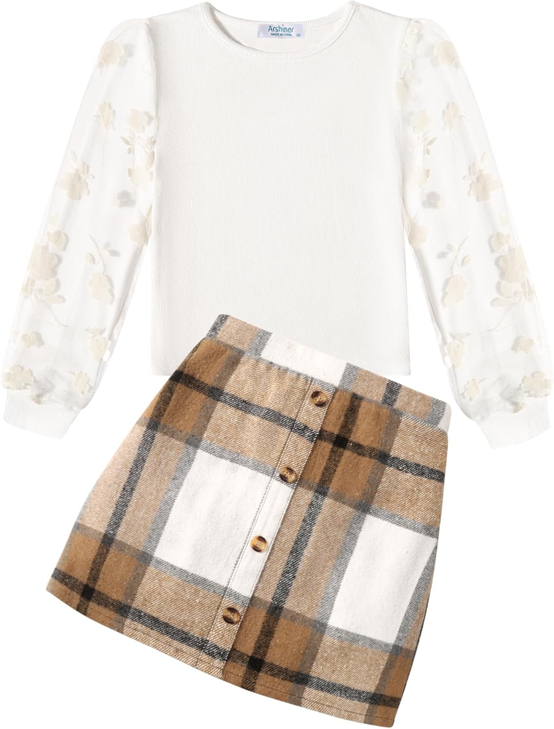 Arshiner Girl's Skirt Sets for Trendy Fall Outfits and More