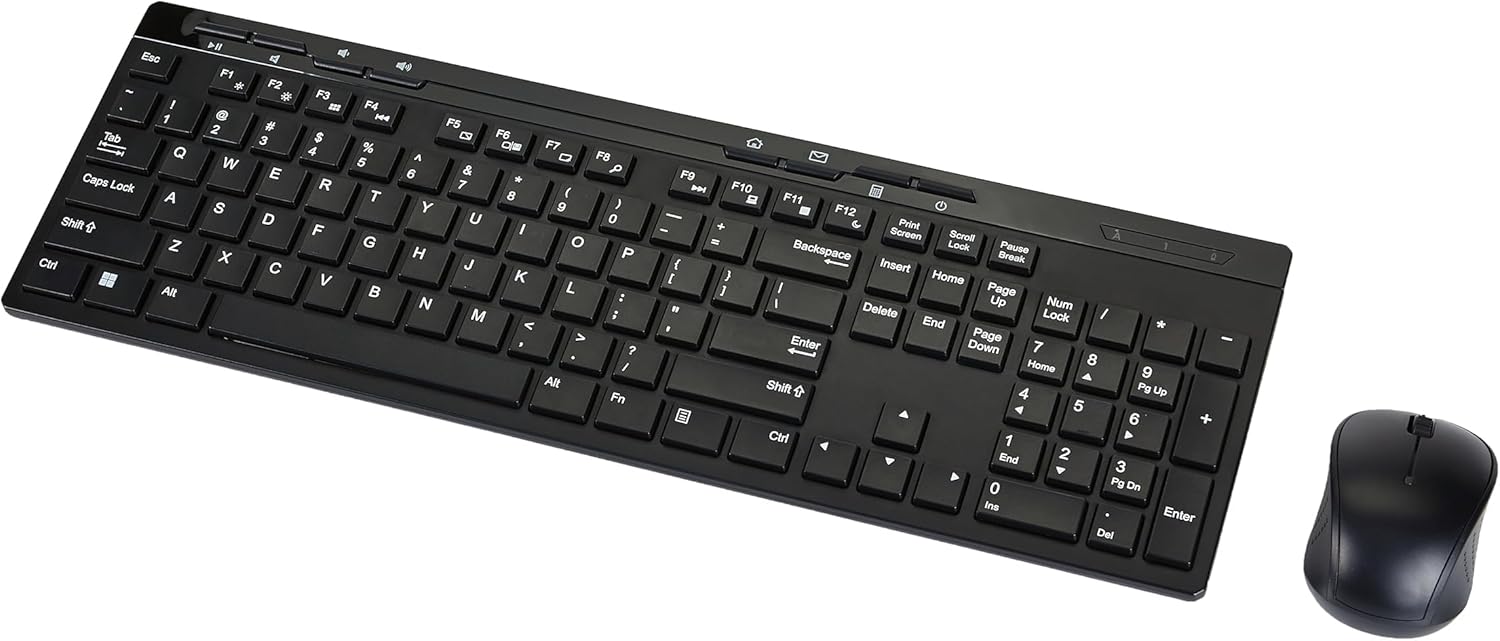 Basics Wireless Keyboard & Mouse Combo for Effortless Typing